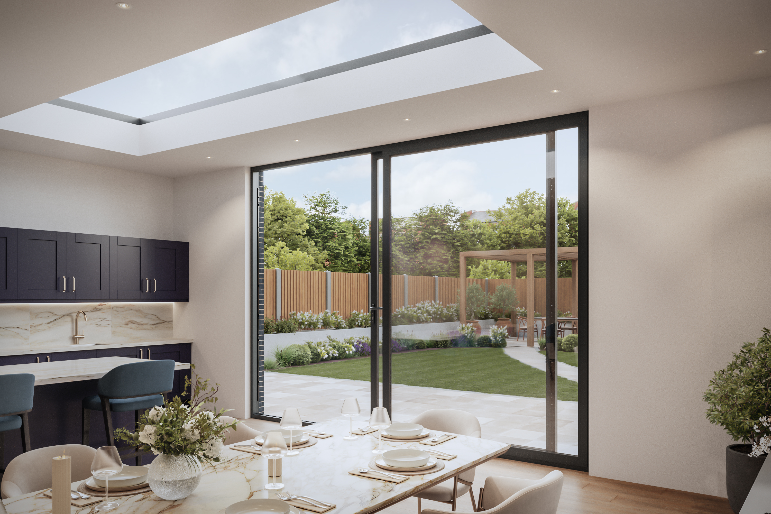 Industrial aluminium internal screen
